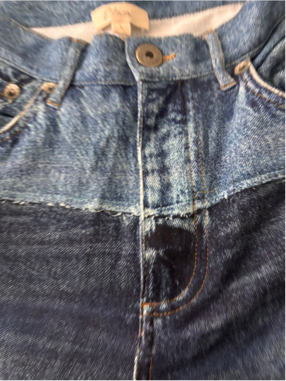 Elan Faux Denim Sweatpants | Size Large Trompe L'oeil French Terry Jogger Jeans